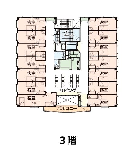 デイサービス・生活支援サービス付き高齢者向け住宅ラポール壱番館 間取図