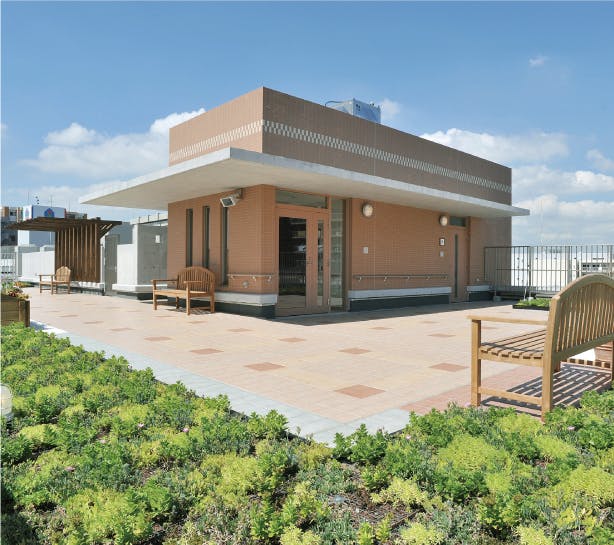グッドタイムホーム・多摩川 屋上庭園