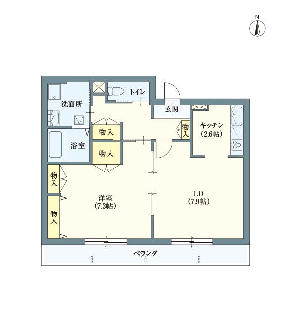 ヘーベルVillage中野白鷺 間取図