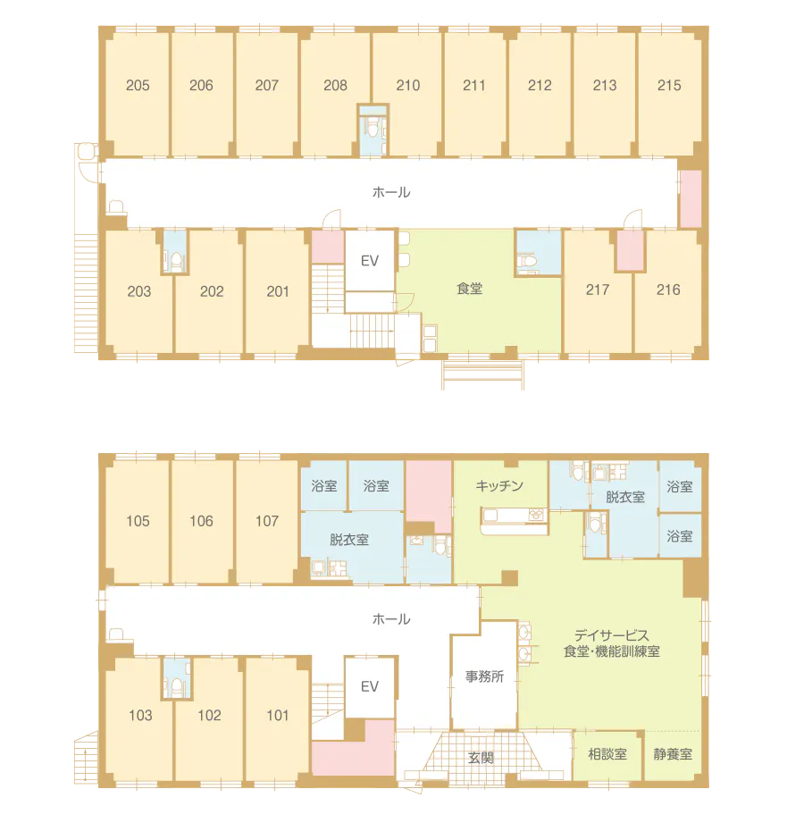 ハピネスあかいけの森 間取図
