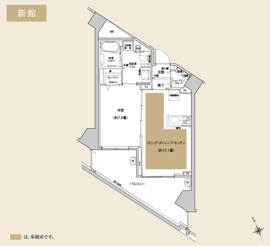 プラテシア センター南 間取図