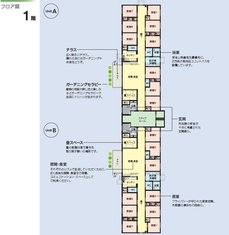 ニチイケアセンター豊岡の森 間取図