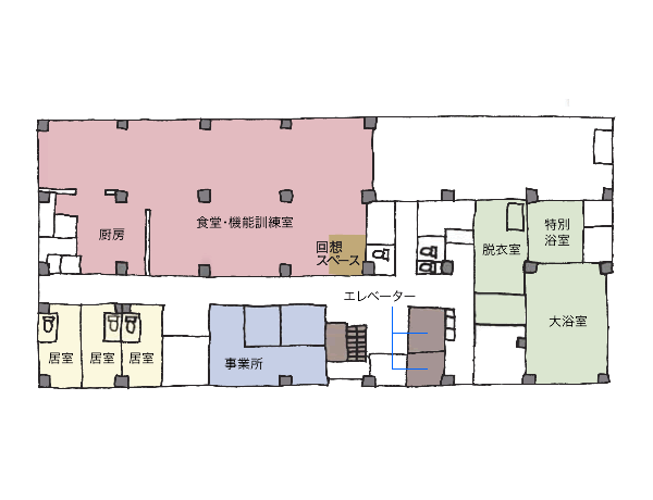 スーパー・コートあやめ池 間取図