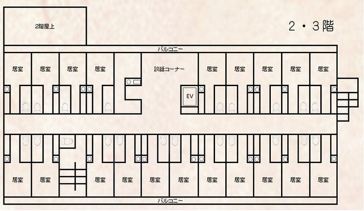 サービス付き高齢者向け住宅コスモス 間取図