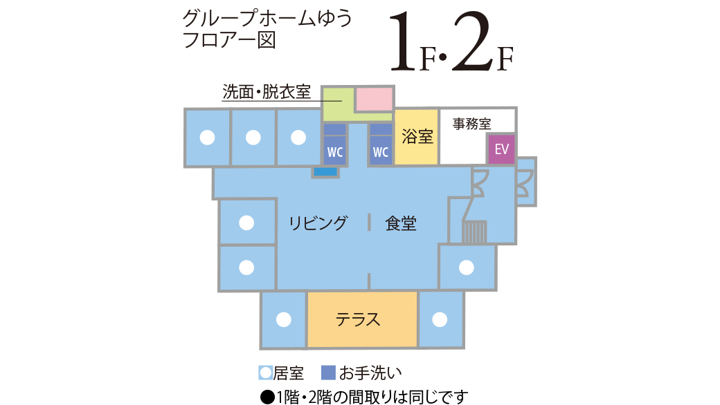 グループホームゆう 間取図