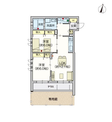 ヘーベルVillage中央林間 間取図