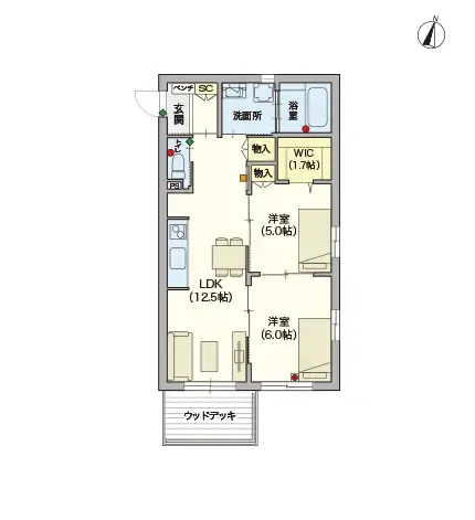 ヘーベルVillage本川越 間取図