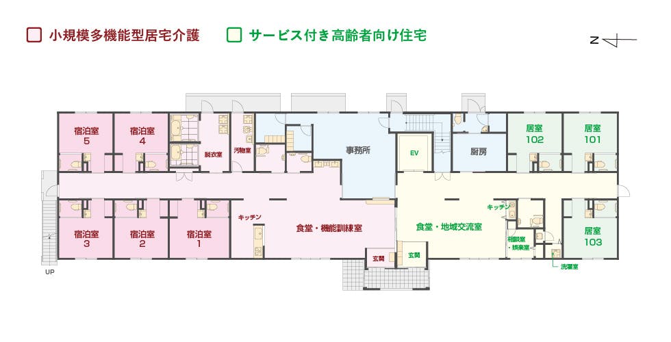 エイジフリーハウス茨木沢良宜 間取図