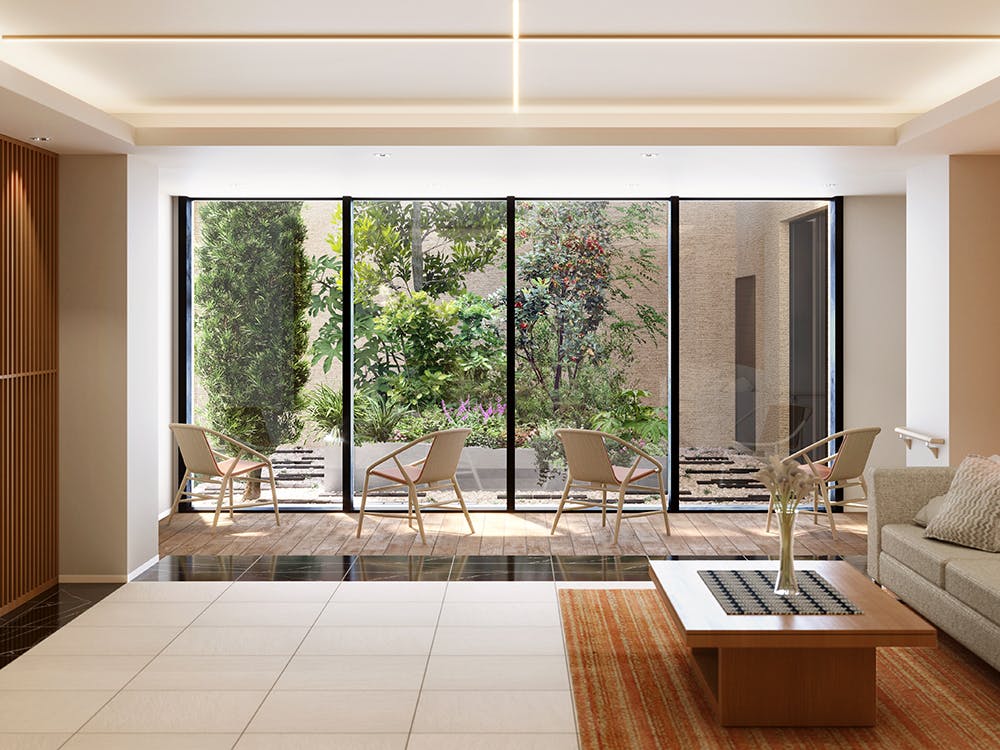 チャームスイート品川大井 中庭