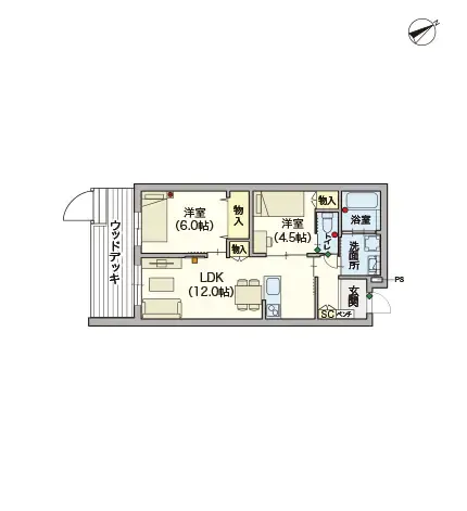 ヘーベルVillage本蓮沼 間取図
