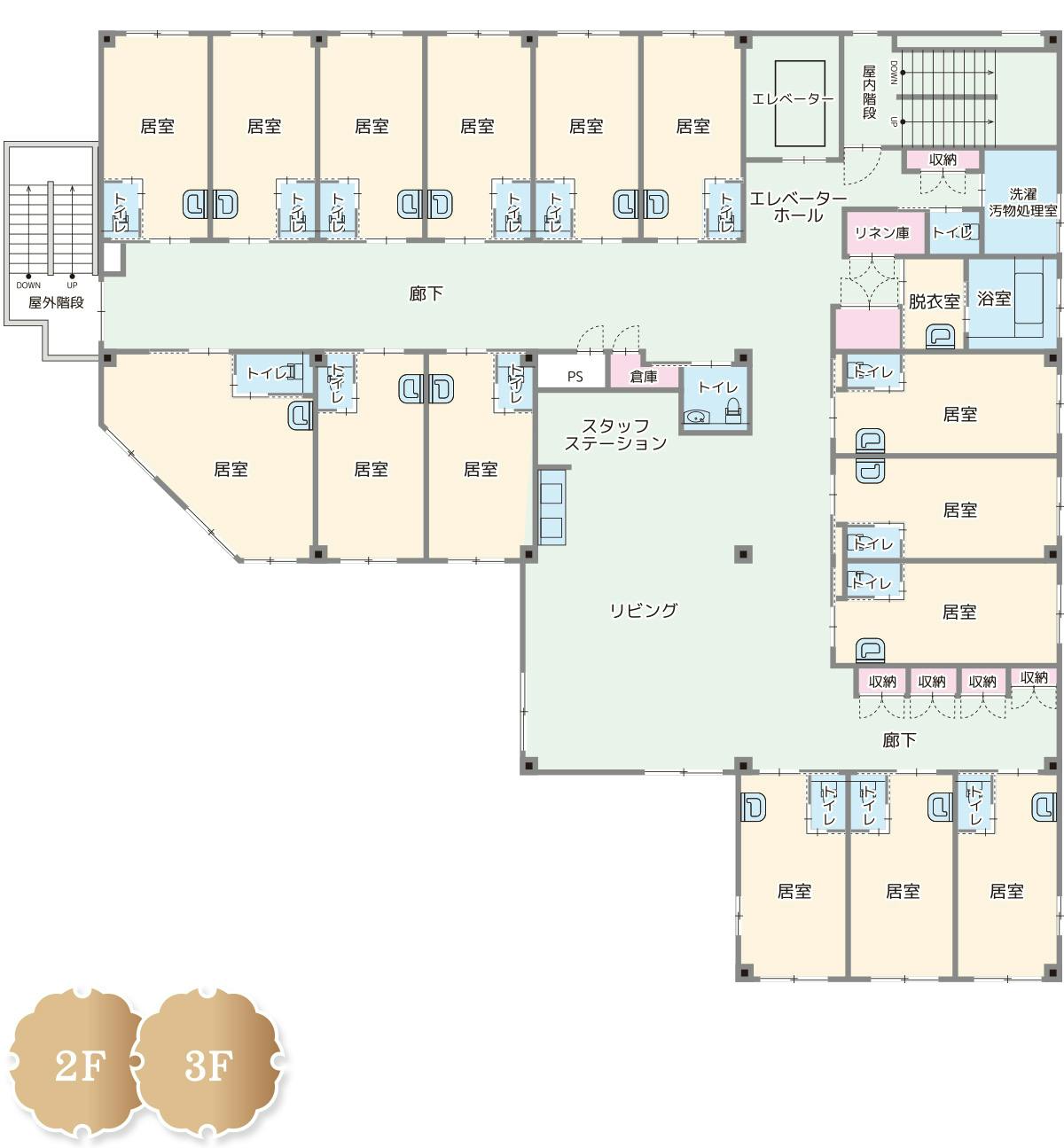 住宅型有料老人ホーム 到津の森 別館 間取図