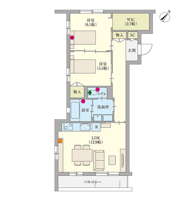 ヘーベルVillage横須賀中央 間取図
