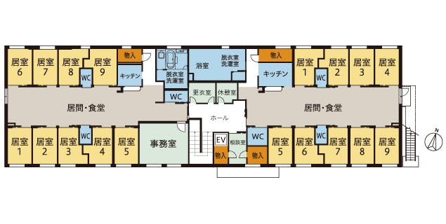 ツクイ札幌麻生 間取図