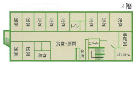 みのりグループホーム平野 間取図