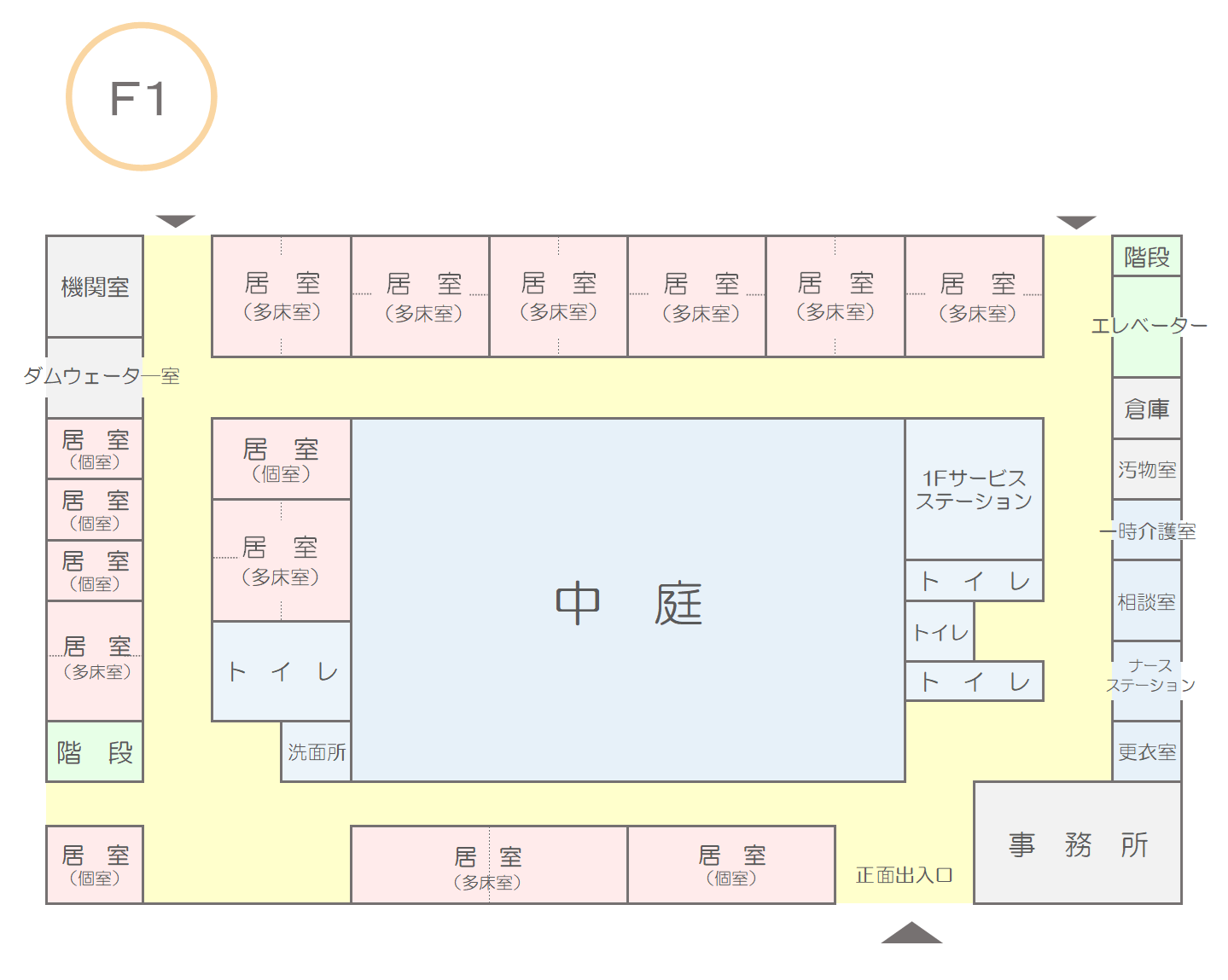 有料老人ホーム 駿河の里 間取図