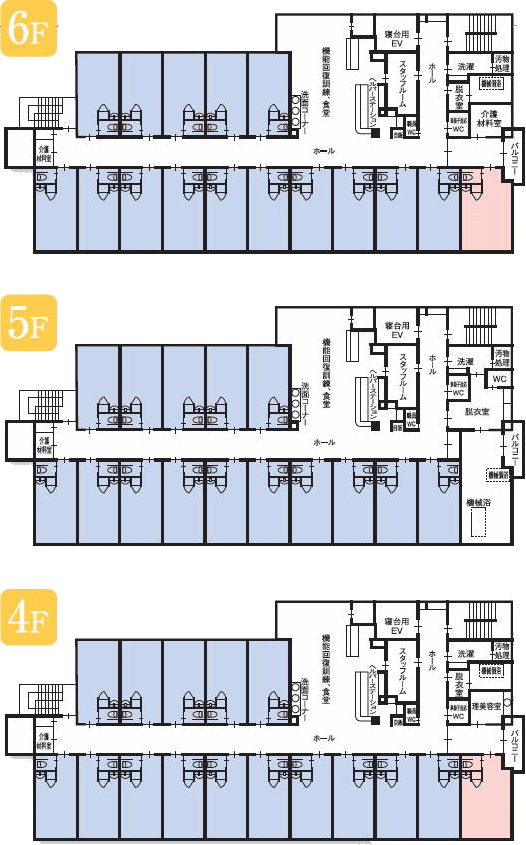 介護付有料老人ホーム ヒューマンサポート古河 間取図