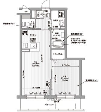 アイリスガーデン用賀 間取図