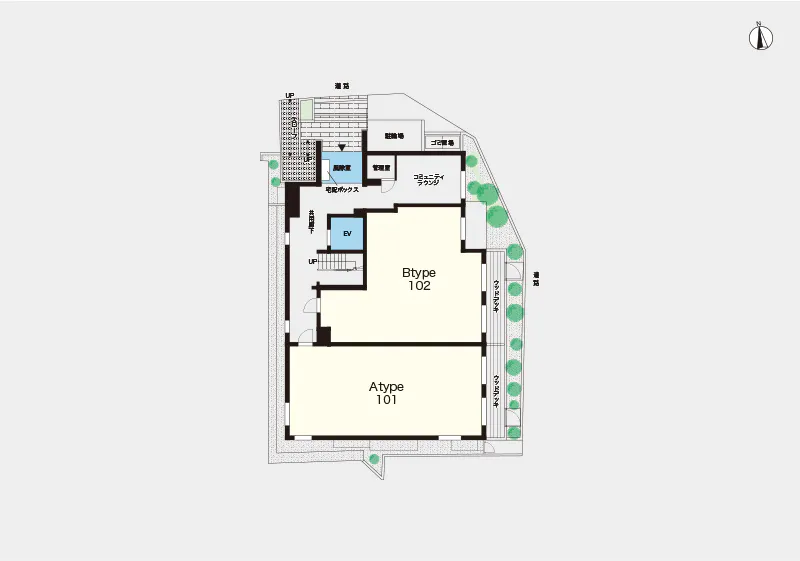 ヘーベルVillage十条 間取図