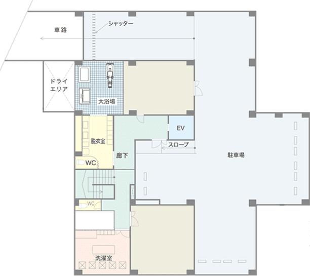 ファミリー・ホスピス松庵ハウス 間取図