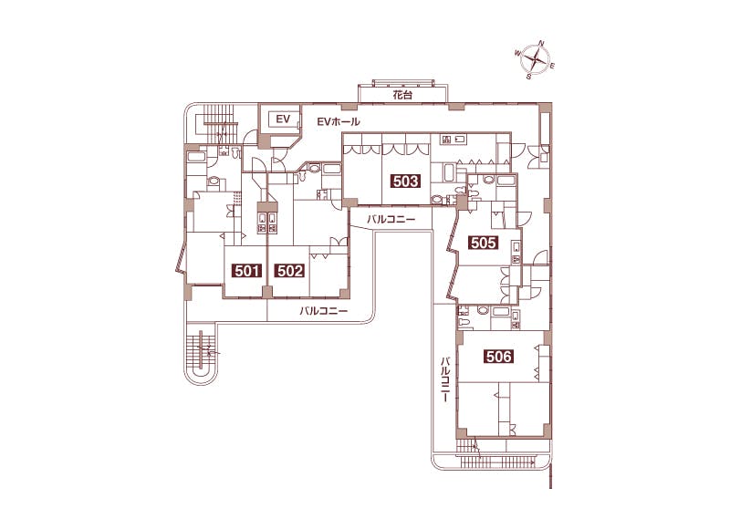 ロングライフ・クイーンズ塩屋 間取図