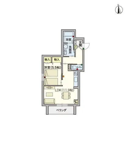 ヘーベルVillage立川昭和記念公園 間取図