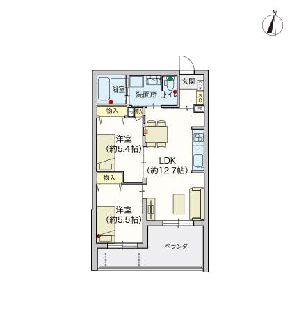 ヘーベルVillage中央林間 間取図