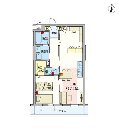 ヘーベルVillage新小岩 間取図