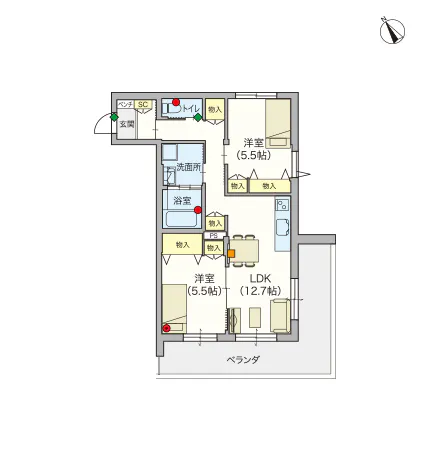 ヘーベルVillage藤沢本町 間取図