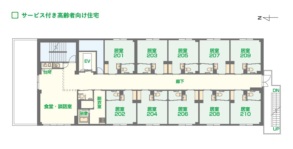 エイジフリーハウス八王子元横山町 間取図