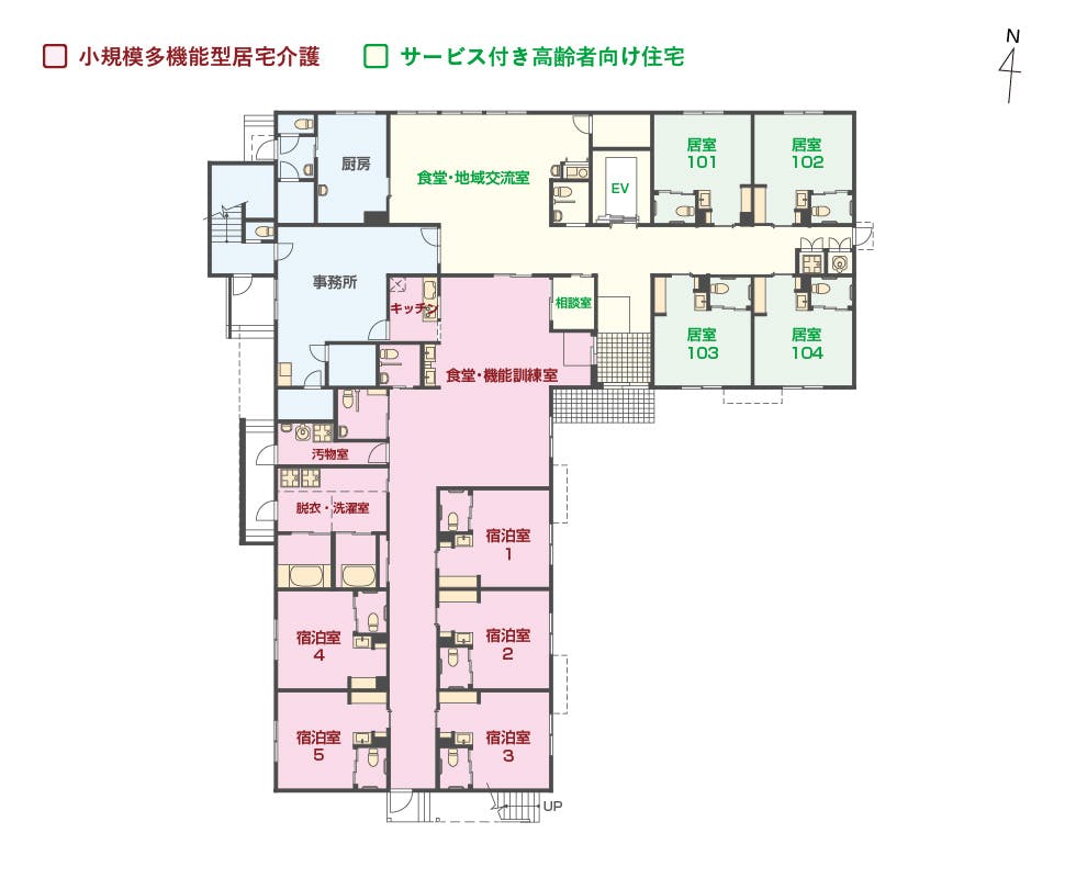 エイジフリーハウス枚方牧野 間取図