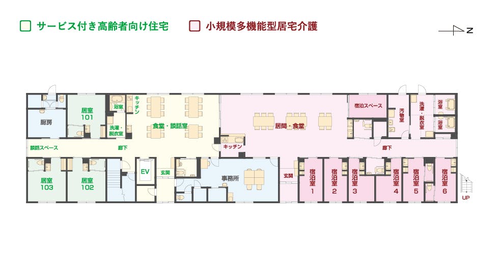 エイジフリーハウス堺北花田 間取図