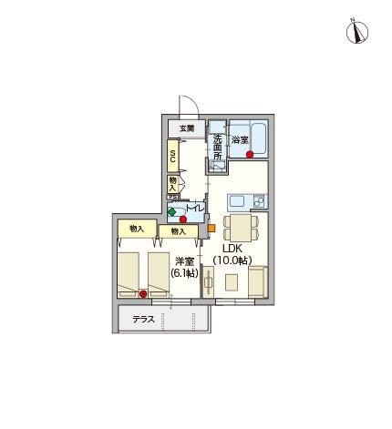 ヘーベルVillage十日市場 間取図