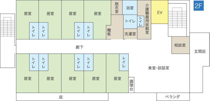 サービス付き高齢者向け住宅まごの手 間取図