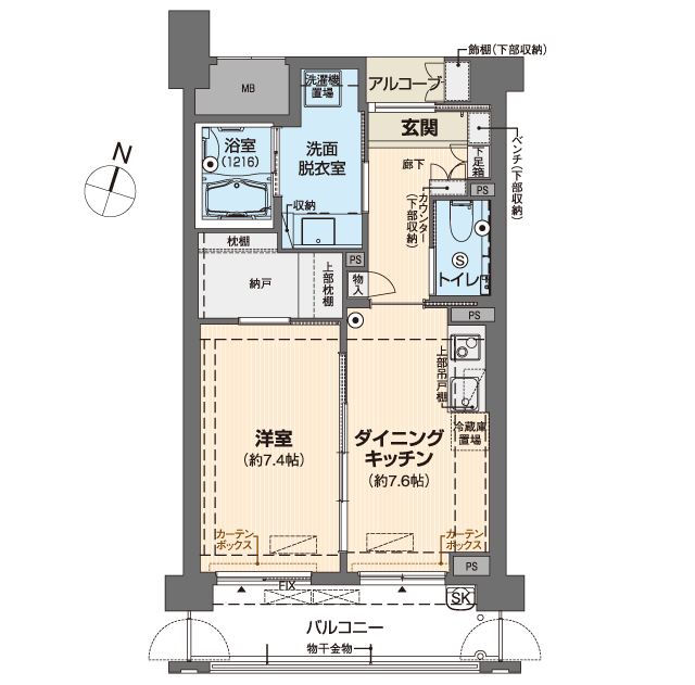 ベルパージュ奈良あやめ池シニアレジデンス 間取図