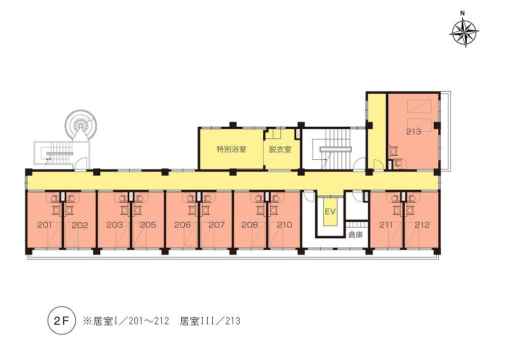 ニチイホーム 自由が丘 間取図