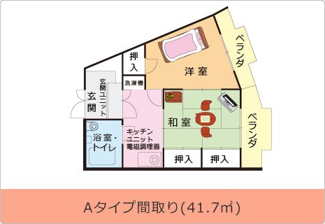 ロイヤルハウス石岡本館 間取図