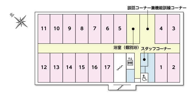 ツクイ・サンシャイン守山 間取図