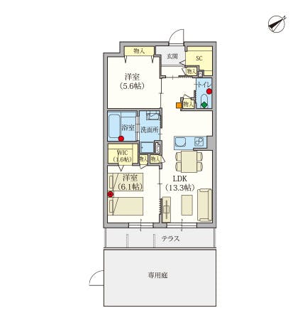 ヘーベルVillage南浦和 間取図