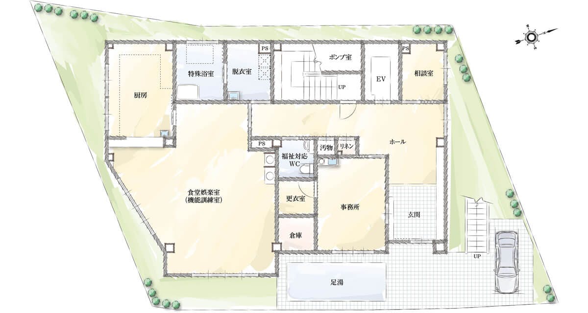 かえでシニアアルヴァンタウンⅠ 間取図