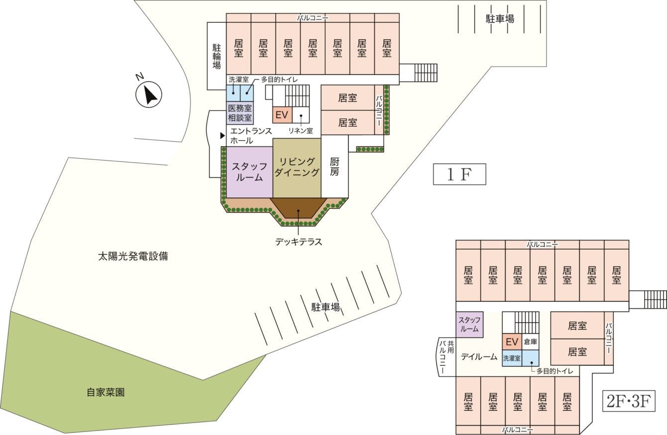 シルバーハウスひまわりの里 間取図