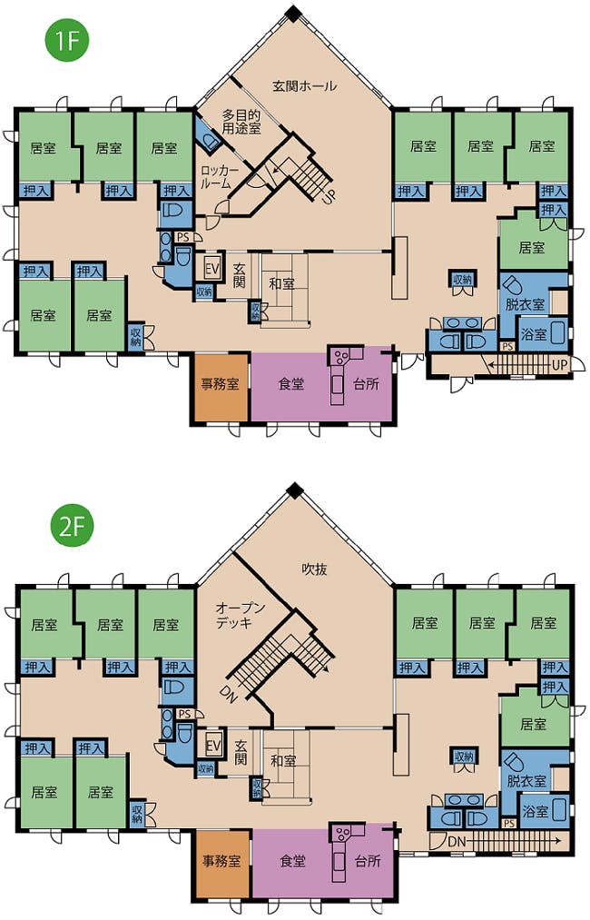 ふれあいの里グループホームほほえみ 間取図
