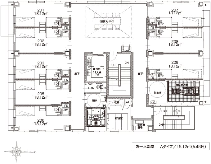 アルファリビング岡山駅西 間取図