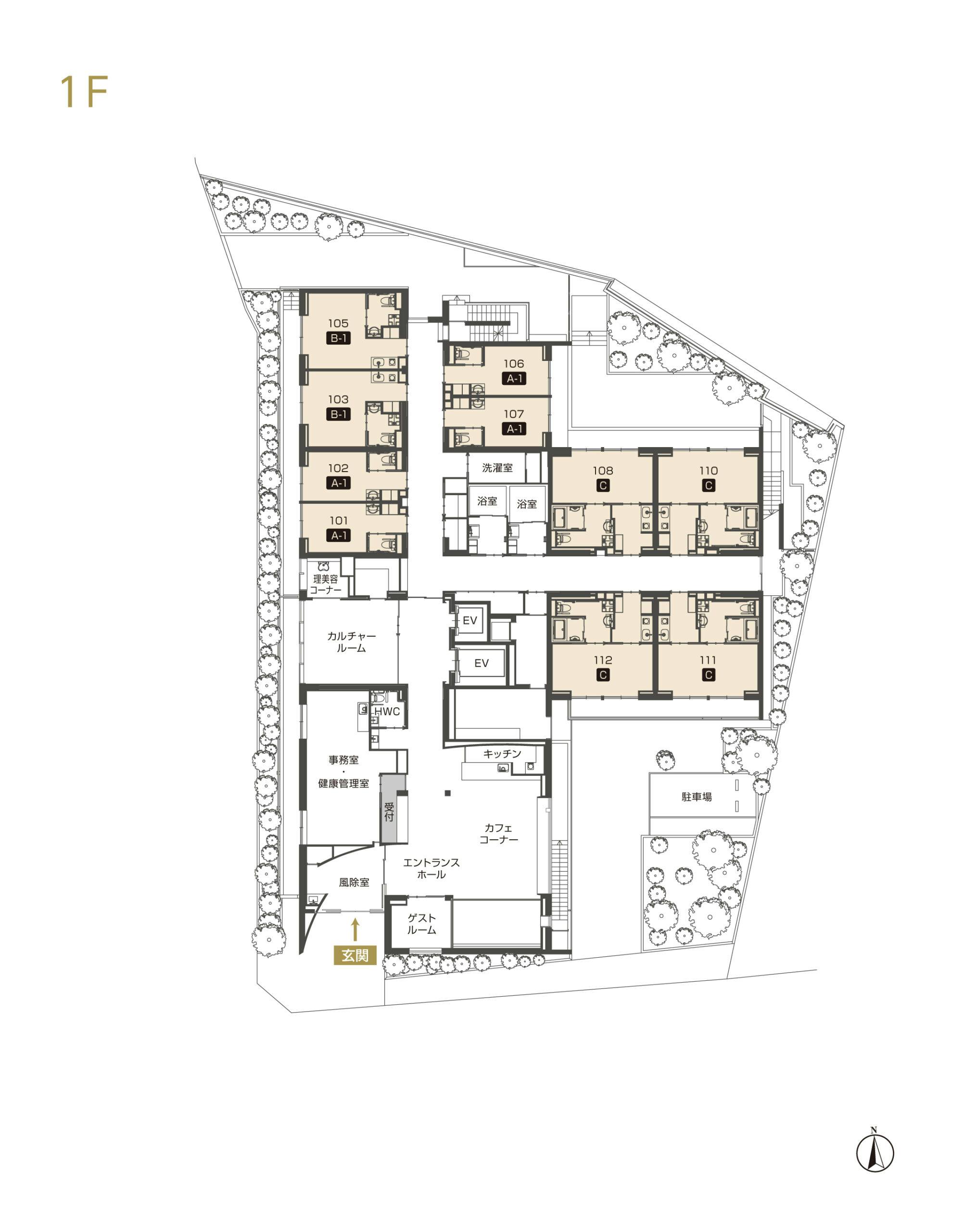 チャームスイート豪徳寺 間取図