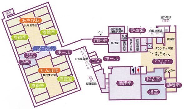 介護老人保健施設垂水すみれ苑 間取図