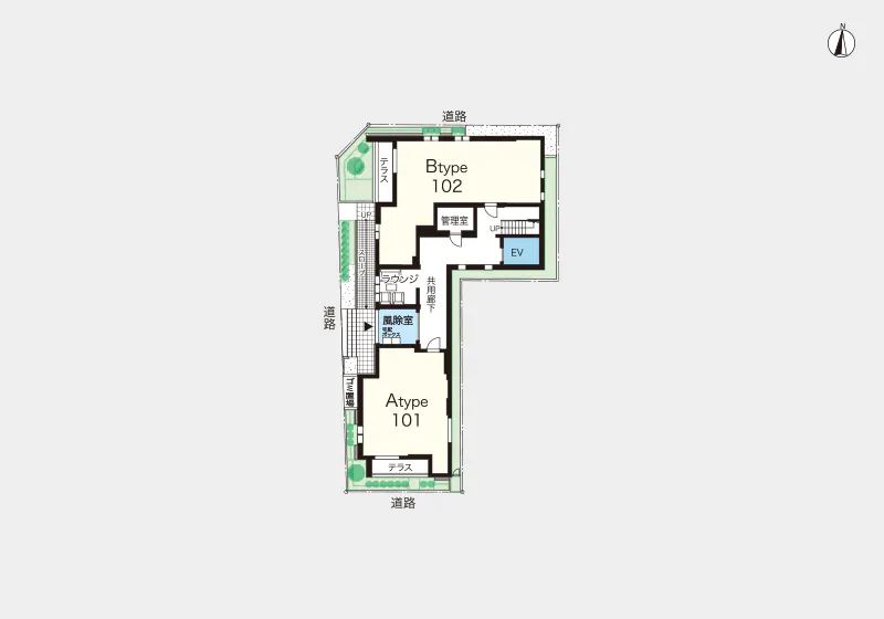 ヘーベルVillage住吉Ⅱ 間取図