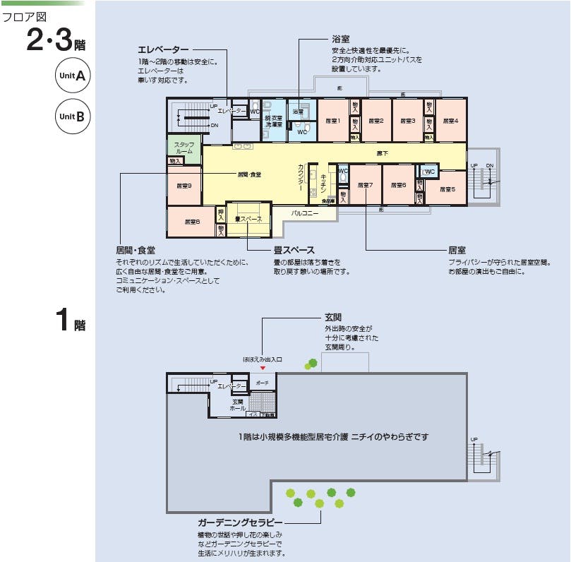 ニチイケアセンター広島東原 間取図
