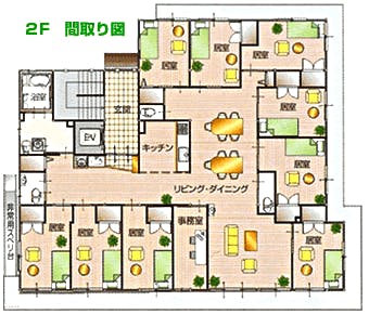 グループホームさくら草 間取図