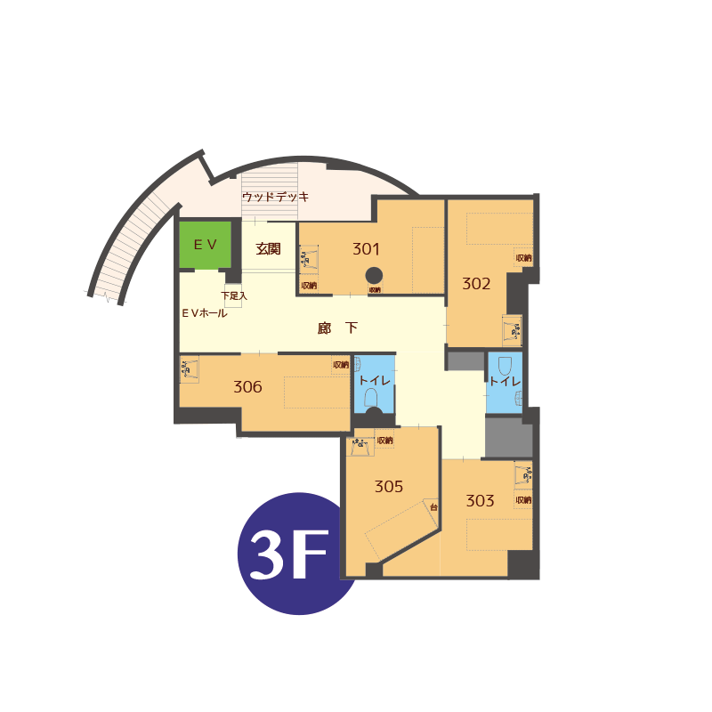有料老人ホーム夕陽紅 間取図