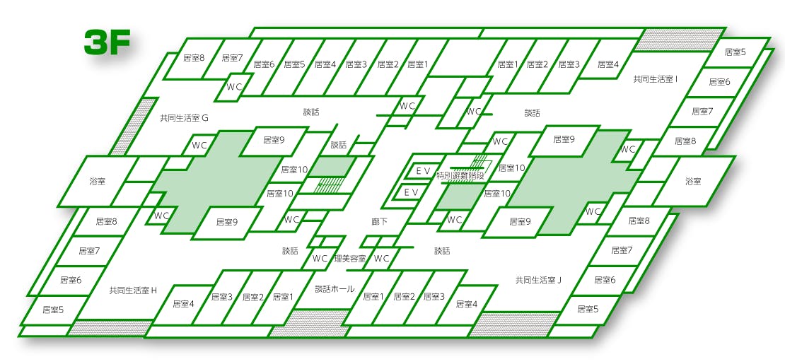 特別養護老人ホーム翠華の里 間取図