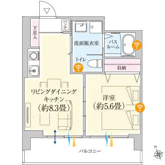プレステージ千種七番館 間取図